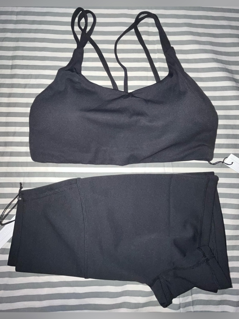 Paragon RecStretch Sculptseam Plus 5” Short + Radiate Bra in Black Size M